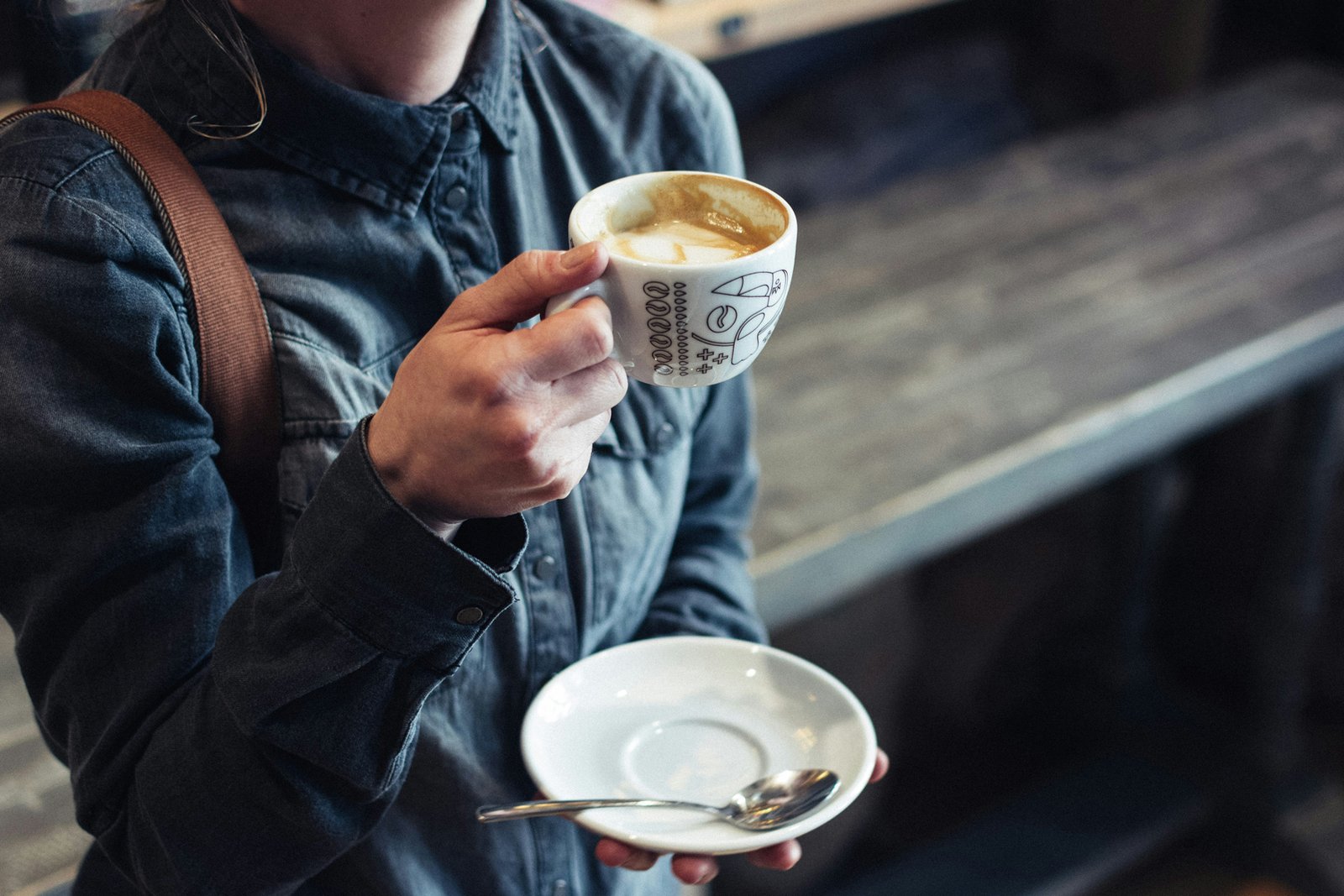 Kaffeefleck im Stoff